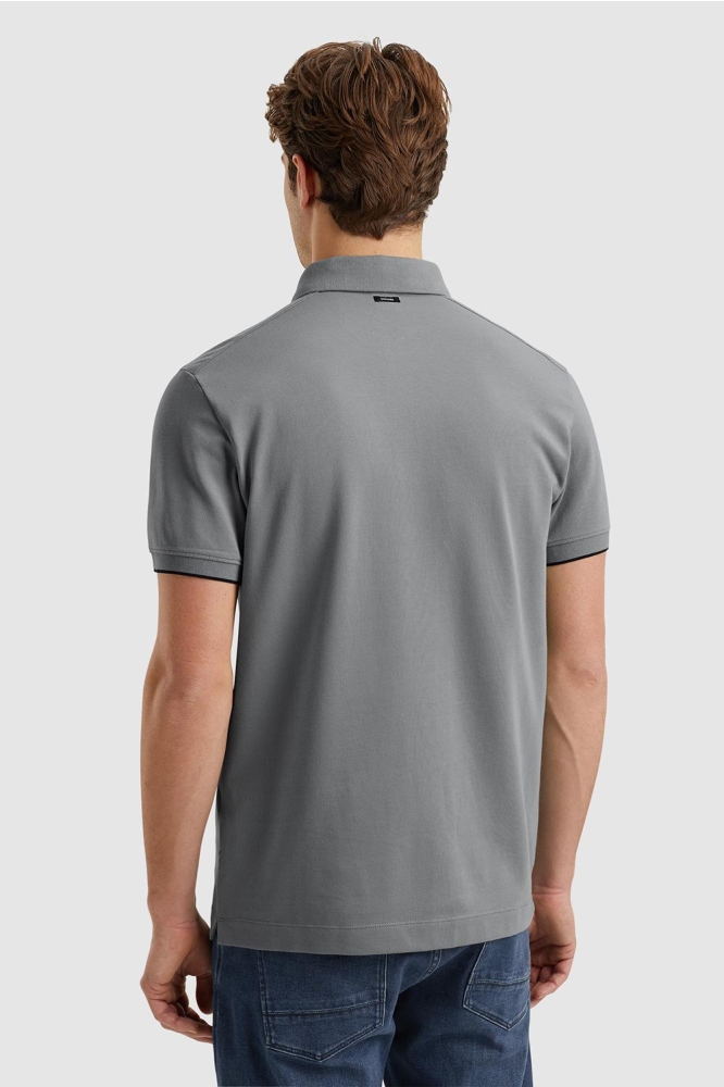 POLO VAN PIQUE MET STRETCH VPSS2504850 9076 DARK SLATE